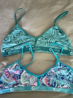 Women’s ethika blue bralette bundle SIZE XL
